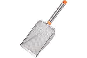 Fenteer Cat Litter Sifting Scoop Fine Mesh Pet Cleaning Scoop Cat Sand Scoop for Kittens, Mesh 2.8X2.8mm