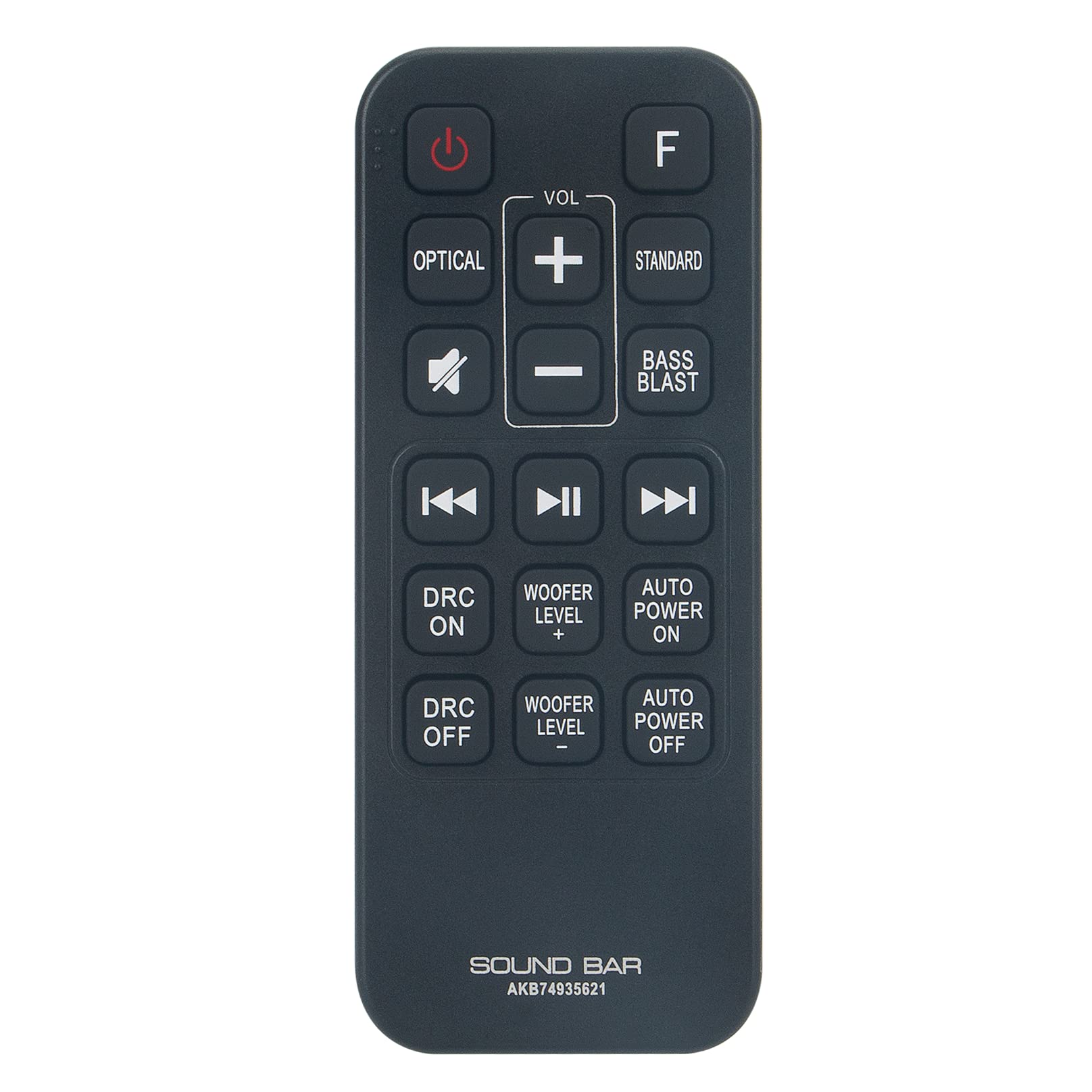 VINABTY AKB74935621 Replacement Remote Control Compatible with LG Sound Bar Speaker System sub COV33552424 remote SJ2.DEUSLLK SPJ2B-W SPJ2BW SJ2 SJ2.AEUSLLK