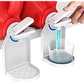 KMOUANTS 2 Pack Laundry Detergent Dispenser Cup Holder, Nozzle button upgrade，Easily No More runny or Messy Laundry Detergent