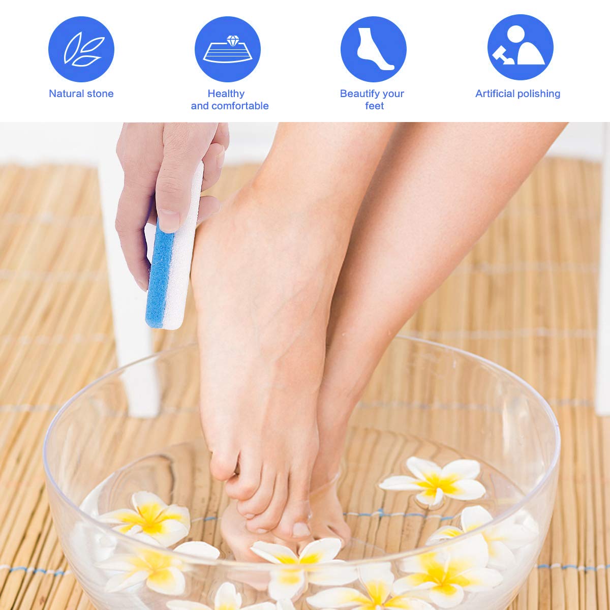 Codream Callus Removers for Feet, 2 in 1 Pumice Stone, Pedicure Stone Scrubber for Smooth Feet, Hands and Body, Foot scrubber & Pedicure Exfoliator Tool (Pack of 4): Beauty