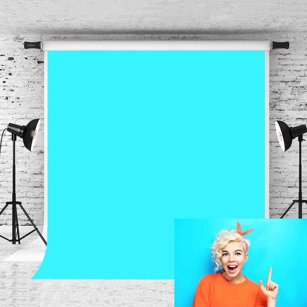 Amazon Com Kate 5x7ft Bright Blue Backdrops Pure Color Solid Baby Photo Background Photographer Portrait Studio Prop Customized Camera Photo