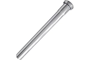 Westbrass D421-26 1-1/14" x 12" Slip Joint Extension Tube, 1 Pack, Polished Chrome