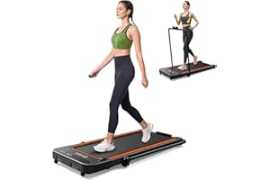UREVO 2 in 1 Under Desk Treadmill, 2.5HP Folding Electric Treadmill Walking Jogging Machine for Home Office with Remote Control