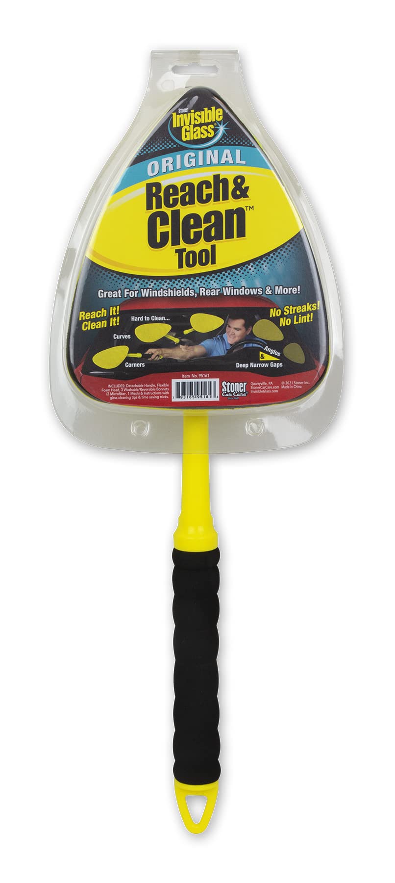Invisible Glass 95161 Reach and Clean Tool for Glass and Windscreens clear 1-Piece Tool