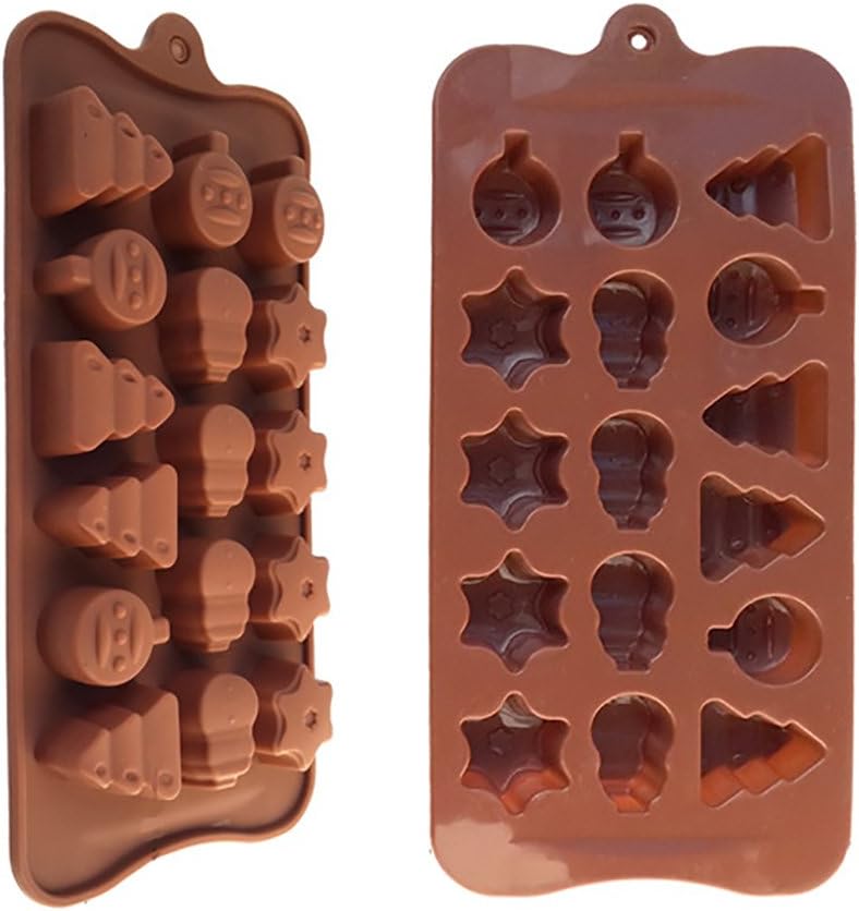 PIAGO 1 pièce 16 Cavities SAPIN DE NOËL BONHOMME DE NEIGE Silicone four débutant Crème Glacée pâtisserie gâteau bonbon confectionner Moules Gâteau Poêle fait à la main Savon DIY CHOCOLAT MOULE