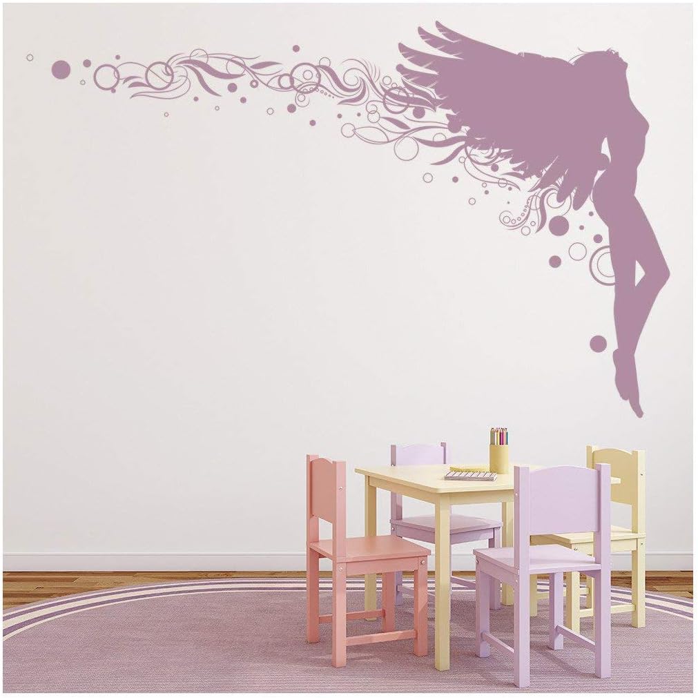 azutura Sparkle Angel Wall Sticker available in 5 Sizes and 25 Colours Moss Green