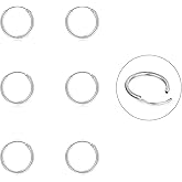 EPIRORA Silver Hoop Earrings- Cartilage Endless Small Hoop Earrings Set for Women Men, 3 Pairs of Hypoallergenic 925 Sterling Silver Tragus Earrings Nose Lip Rings