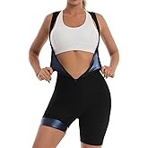 Dokelovy Sauna Suit sweat waist trainer for Women, 4 in 1 Full Body Jumpsuit Waist Trimmer Vest with Shorts for Weight loss