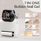 Modelones Builder Gel with Base Coat Top Coat Set 3Pcs No Wipe view 5