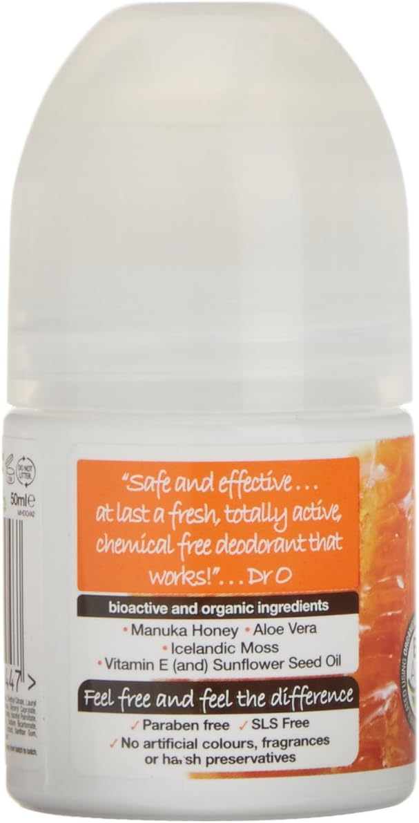 Dr Organic Manuka Honey Deodorant, Aluminium Free, Mens, Womens, Natural, Vegetarian, Cruelty-Free, Paraben & SLS-Free - Image 3