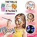 Face Paint Kit - Set of 24 Professional Face & Body Makeup Colors for Kids | Includes Classic, Metallic & UV Colors, 3 Paint Brushes & 30 Stencils | Non Toxic Painting Kits, Perfect for Halloween!