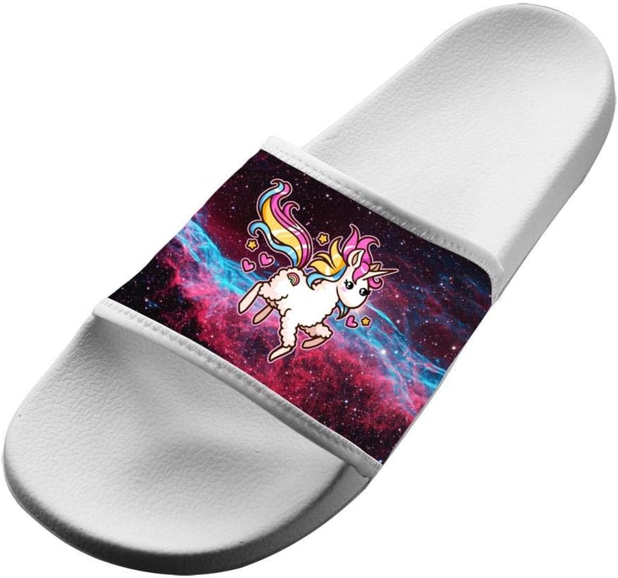 Shoes Unisex Non-Slip The Majestic Llamacorn Cool Slide Sandals Indoor & Outdoor Slippers