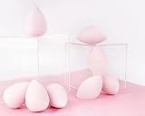 Brushworks Wonder Sponge Bauble Set Pink Latex-Free Makeup Applicators 4 Pc view 3