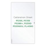 Plustek Calibration Control Sheet - for PS286 Plus, PS186, PS188, PS30D, PS3060U, PL4080 Document Scanner only
