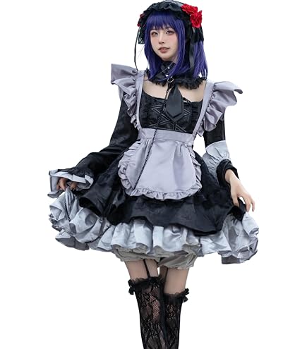 my dress-up darling costume pics Moalioi Dress Up Cosplay Marin Kitagawa Cosplay Shirt Skirt Set Halloween Apron Uniform Women's Dress Set : Clothing, Shoes & Jewelry Taille:8 women's maxi 660-1 Elegant maxi dress Up Darling manga
