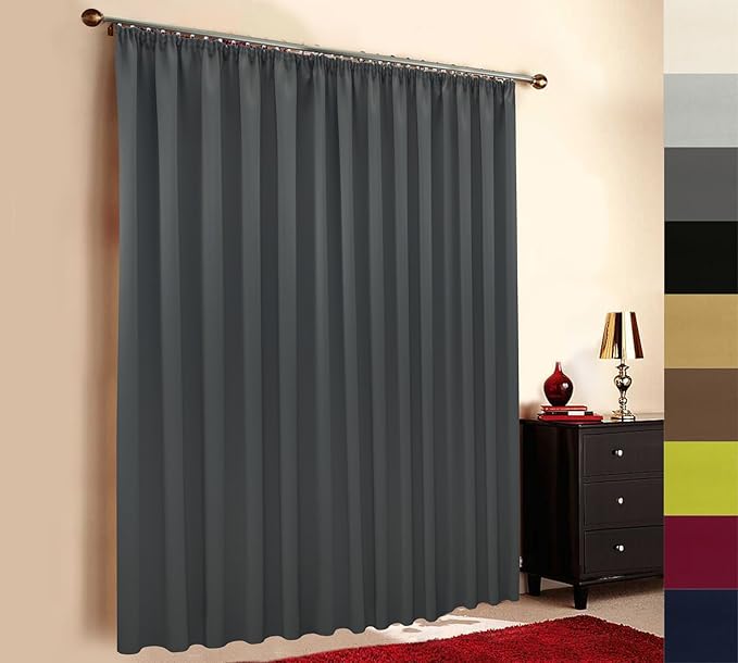 Verdunkelungsvorhang nach Maß,Verdunkelungsgardine, XXL, Überlänge und Überbreite, Schlaufen, Kräuselband, Höhe: 70cm - 290cm