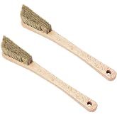 Rock Climbing Brush &amp; Bouldering Brush with Thick Ultra Durable Boar's Hair Bristles and Ergonomic Handle for All Climbing Holds &amp; Climbing Chalk Types Indoor or Outdoor (CJ-CB2024B (2 PCS))