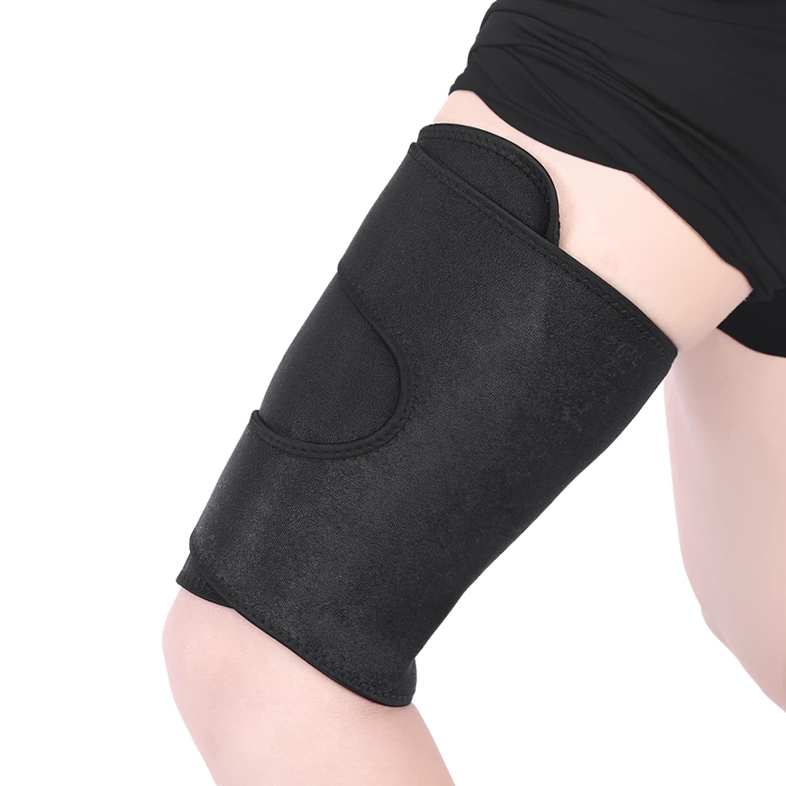 Yosoo Health Gear Breathable Thigh Support, Hamstring Compression Sleeve, Neoprene Non-Slip Quadriceps Support Brace, Adjustable Thigh Wrap for Sprains, Strains, Pulled Muscles, Sports Injury