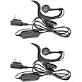 BAOFENG Two Way Radio Earpiece Ham Radio K Port Headset | Walkie Talkie Headphone for UV-5R BF-F8HP PRO 5RM GM21 UV-5G Plus K5PLUS AR-152 UV-32 UV-17R BF-888S GM-15PRO UV-S9 Plus Etc (2Pack)