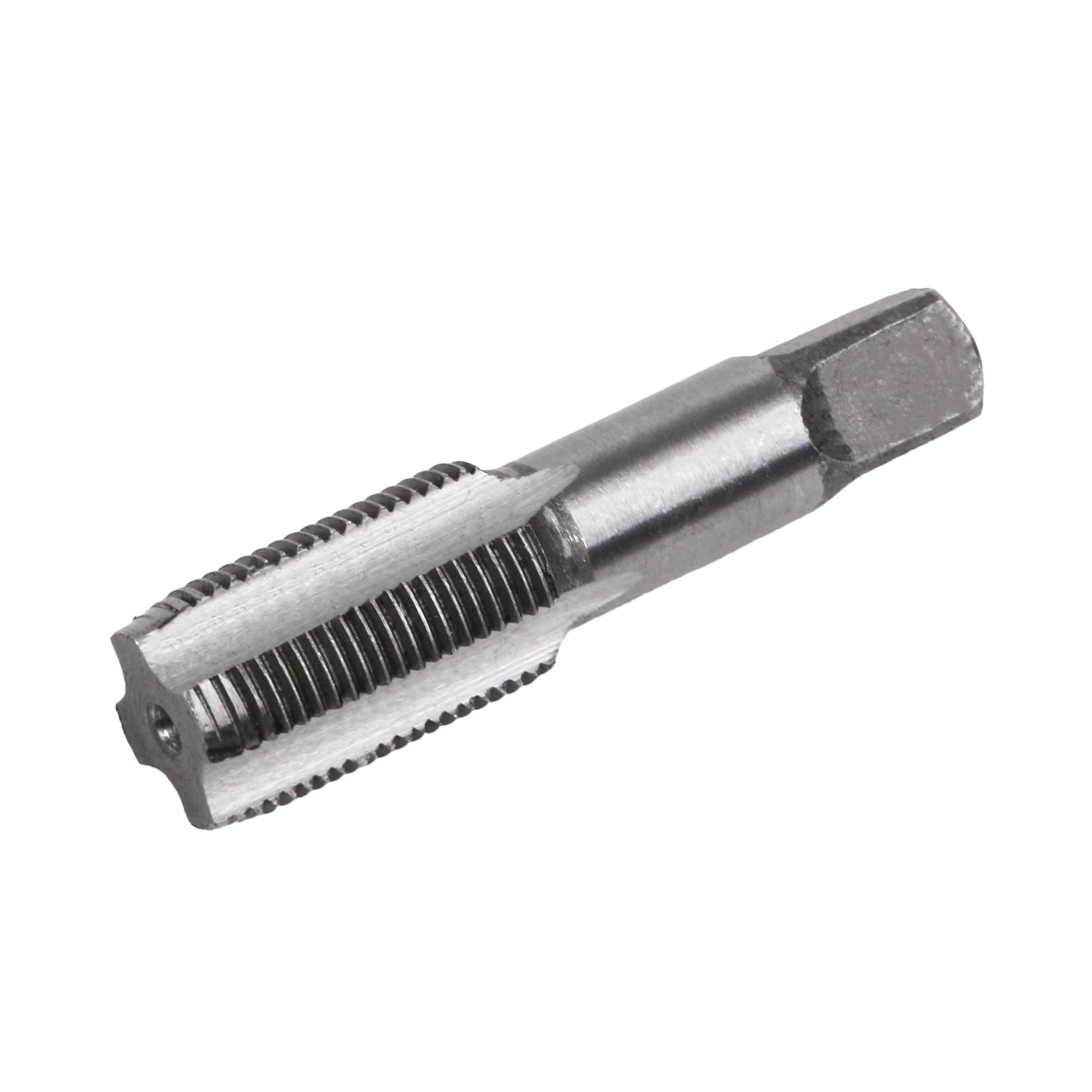CNBTR Silver 4 Flute 3/8 BSP Bearing Steel Hand Tap Pipe Thread Tap for Machining Pipe Thread