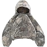 Pooyikoi Womens Camo Hoodie Y2k Oversized Leopard Print Hoodie Vintage Long Sleeve Sweatshirts Pullover Jackets Streetwear