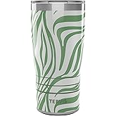Tervis Traveler Jade Zebra Animal Print Triple Walled Insulated Tumbler Travel Cup Keeps Drinks Cold & Hot, 20oz, Stainless Steel