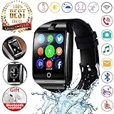 2018 Newest Bluetooth Smart Watch Touchscreen with Camera,Unlocked Watch Phone with Sim Card Slot,Smart Wrist Watch,Smartwatch Phone for Android Samsung S9 S8 IOS Iphone 8 7S Men Women Kids (BLACK)
