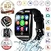 2018 Newest Bluetooth Smart Watch Touchscreen with Camera,Unlocked Watch Phone with Sim Card Slot,Smart Wrist Watch,Smartwatch Phone for Android Samsung S9 S8 IOS Iphone 8 7S Men Women Kids (BLACK)