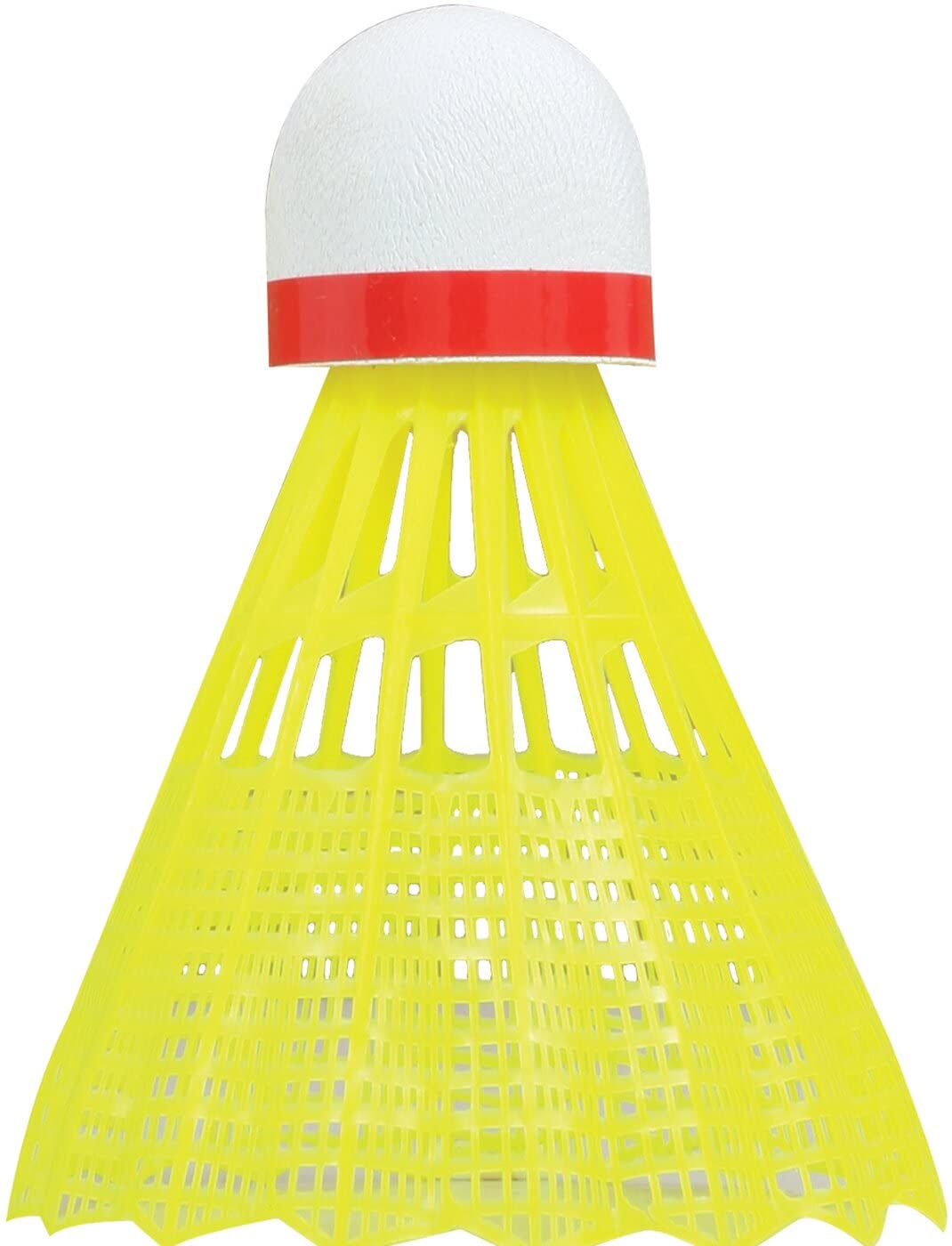 Talbot-Torro Badminton Volantes Tech 350, Nylon, Lata 3 Piezas, Amarillo, Velocidad: Rojo/Rápido, en Nylon