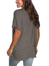 Womens Short Sleeve Tops Plus Size Casual Tees