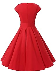 Dressystar 2024 Women's Vintage Knee Length Cap