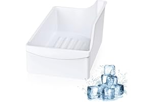 MTZUL 240385201 Ice Cube Container Storage Freezer Bucket Compatible with Frigidaire Kenmore Crosley Refrigerators Parts, Storage Freezer Bin Replacement 7240385201 891419 AP2116228 PS430380 EAP430380