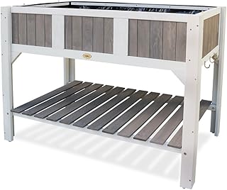 HABAU Klara Hochbeet, weiß/grau