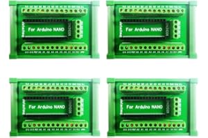ELETECHSUP DIN Rail Mount Screw Terminal Block Breakout Module PLC Expanding Board for Arduino Nano V3.0 (4)