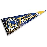 Golden State Warriors 7 Time Champions Pennant Flag