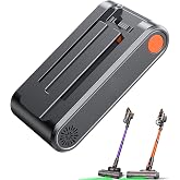 Fieety Replacement Removable Battery for V9 &amp; Ultra 10 Vacuum - Dark Gray (Charging Time 4-5 Hours)