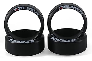 Abendor 4 Pcs/Set 1/28 Rc Car Drift Tires with Logo, [2N+2W] Set Fit for WLtoys 1/28 RC K969 K989 K999 P929 Mini-D/Mini-Q RC Car