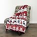 Blueberry Pet Super Soft Cozy Ugly Christmas Reindeer Knitted Throw Blanket, 50” x 60”, Tango Red & Navy Blue