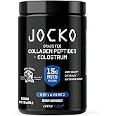 Jocko Fuel Collagen Powder with Colostrum – 15g Hydrolyzed Collagen + 2g First-Milking Colostrum – Dual Action for Gut Health, Joint Support, and Immune Defense – Recovery Supplement (30 Servings)