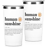 Sunshine Gifts 20 oz Insulated Tumbler Coffee Mug Travel Mug Thermal Cup Thank You & Appreciation Gifts for Women, Coworkers & Best Friends - Leak Proof