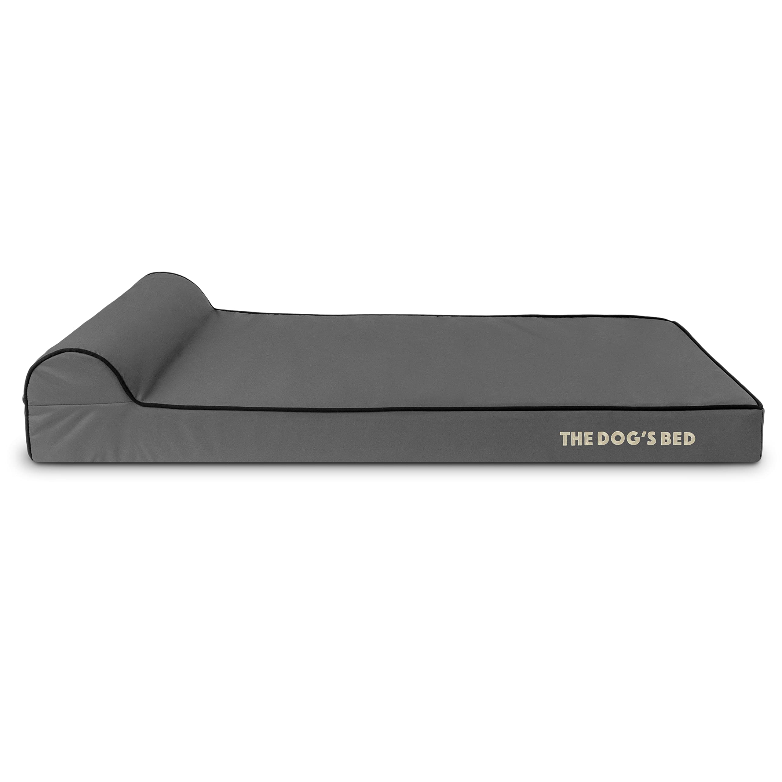 The Dog’s Bed Cover – Replacement Cover, Grey with Black Trim, XL, 10cm