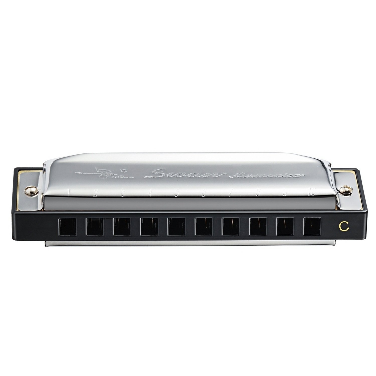 Swan 10 Hole 20 Tones Harmonica Key of C Blues,Mini Harmonica for