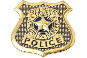 SONGCHANGJEWELRY Judy Police Badge Pin - Police Cosplay Props - Cop Officer Accessories for Women birthday Gift