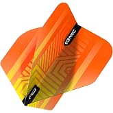 RED DRAGON Hardcore Ionic Orange Dart Flights - 3 Sets Per Pack (9 Dart Flights in Total)