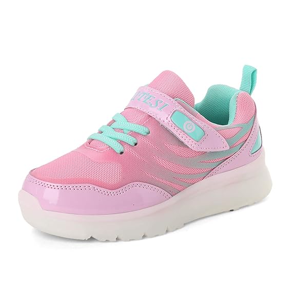 Kinderschuhe mit LED USB Aufladen Licht Sportschuhe Sneakers Laufschuhe Turnschuhe Trainers Blinkschuhe LED Schuhe Für Mädche
