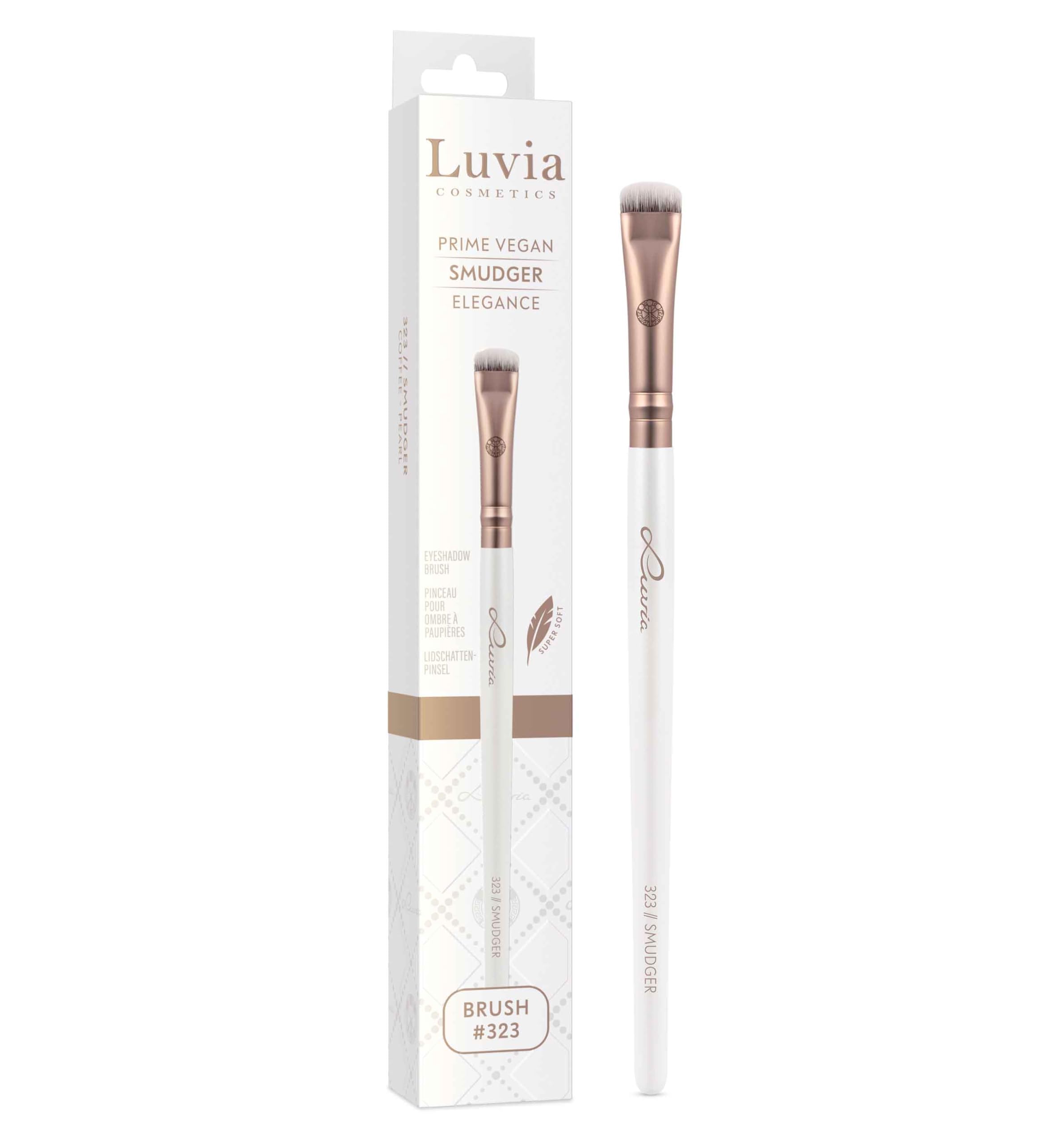 Luvia Professional Makeup Brush, Eyeshadow Make-Up Brush, Eye Shadow Brush, Vegan Cosmetic Brush, 323 // Smudger Elegance