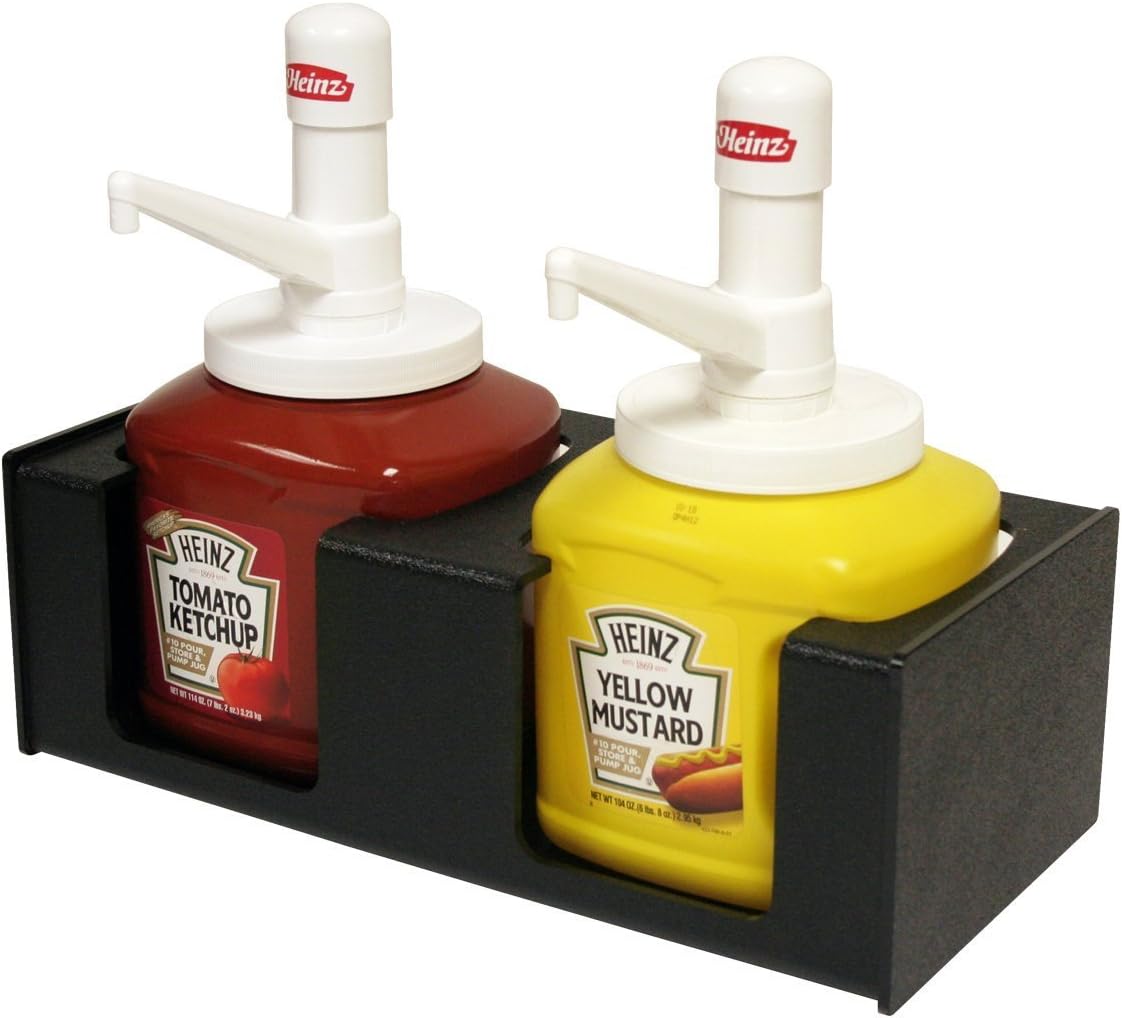 Handsome Condiment Holder for Heinz Pumped Mustard & Ketchup 10 Jugs