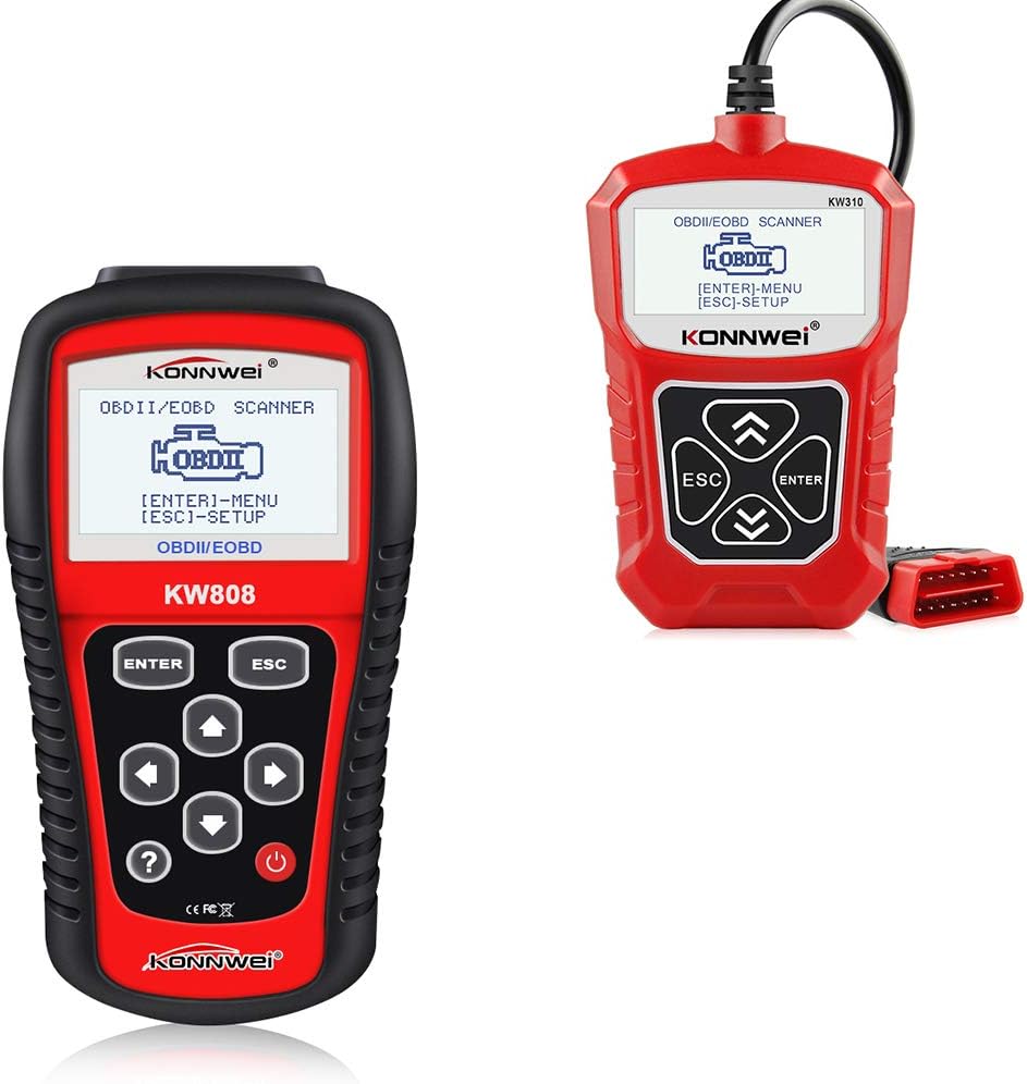 KW808 OBD2 Scanner + KW310 OBD2 Code Reader Bundle