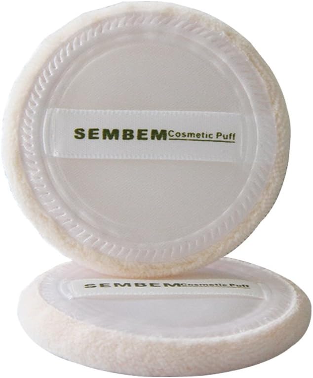Sembem 2pcs Cotton Makeup Cosmetic Tool Loose Foundation Powder Puff Pads