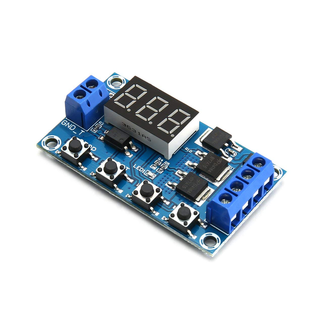 Buy Dual MOS LED Digital Time Delay Relay Trigger Cycle Timer Delay ...